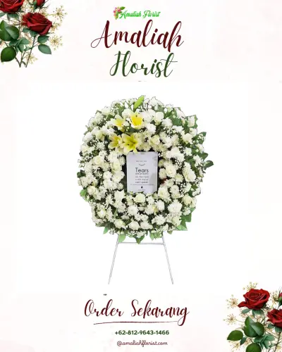 Krans Bunga Duka Cita di Padarincang